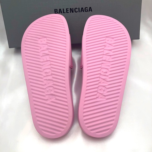 Balenciaga Logo Pool Slides - Picture 2 of 12